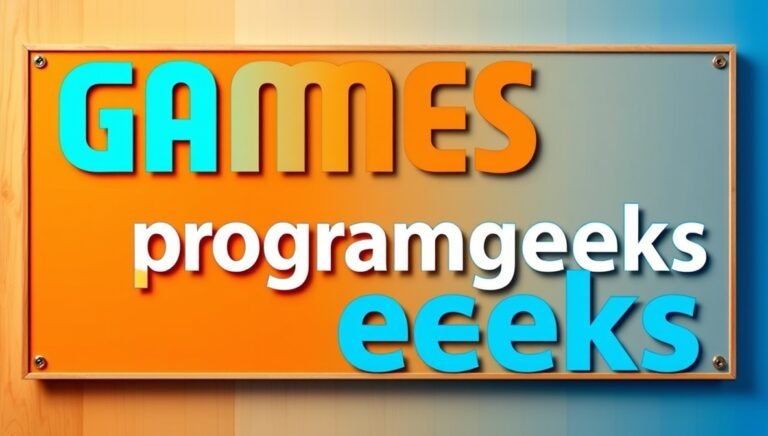 games programgeeks